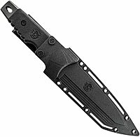 Smith & Wesson SW7 Fixed Blade Knife with Tanto Blade and TPE Handle for Outdoor, Tactical, Survival and EDC