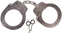 Smith & Wesson 350132 Model 1 Universal Oversize Handcuff Nickel, Silver