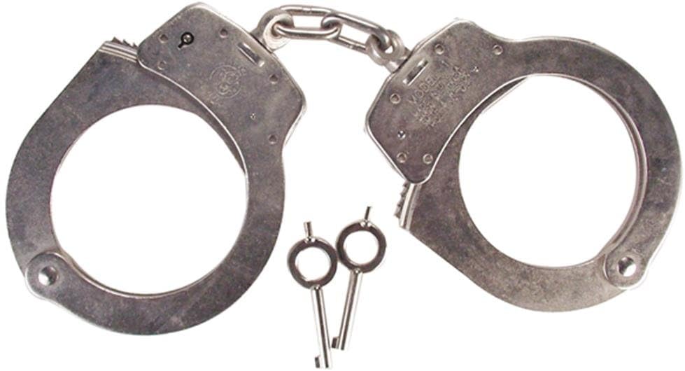 Smith & Wesson 350132 Model 1 Universal Oversize Handcuff Nickel, Silver