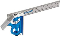 Empire E255IM Heavy Duty Professional Combination Square with Etched Stainless Steel Blade Inch and Metric Graduations
