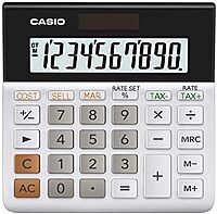 Casio MH-10M Desktop Calculator – Large 10-Digit Display | Cost/Sell/Margin & Tax Functions | Ideal for Home & Office Use