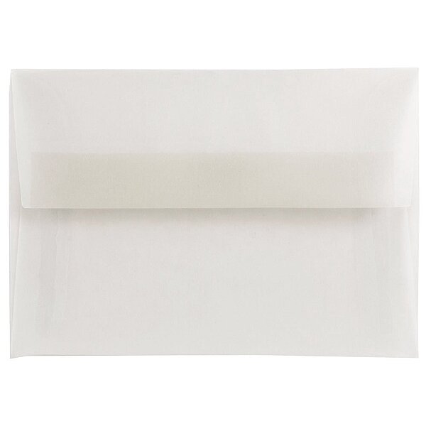 JAM PAPER Translucent Vellum Invitation Envelopes - Clear