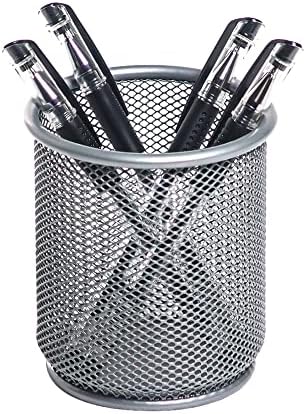 Office Depot® Brand Mesh Pencil Cup, Silver