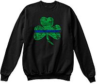 Thin Blue Line St. Patrick's Day Crewneck Sweatshirt