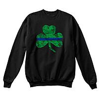 Thin Blue Line St. Patrick's Day Crewneck Sweatshirt