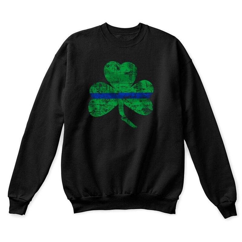 Thin Blue Line St. Patrick's Day Crewneck Sweatshirt