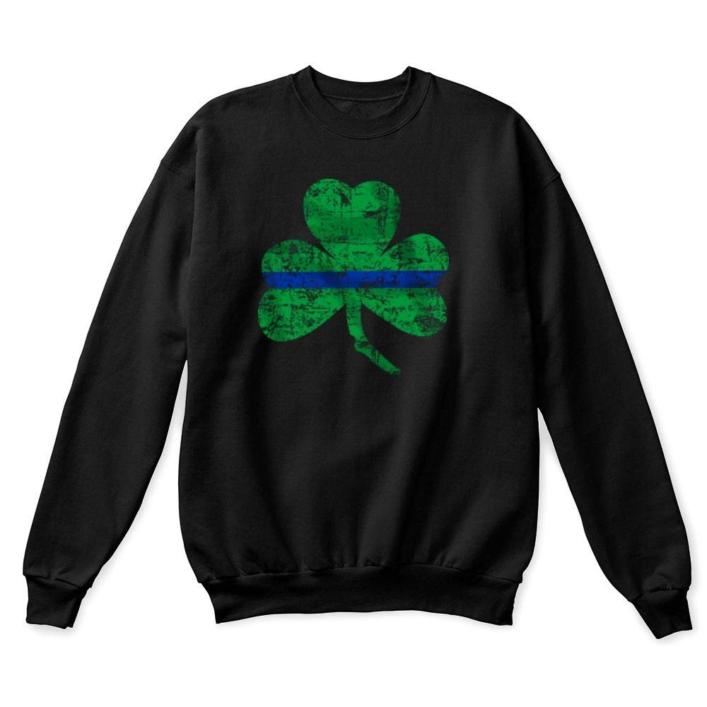 Thin Blue Line St. Patrick's Day Crewneck Sweatshirt