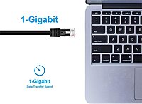 Monoprice Cat5e Flexboot Ethernet Patch Cable - Snagless RJ45, 24AWG, UTP, 350MHz