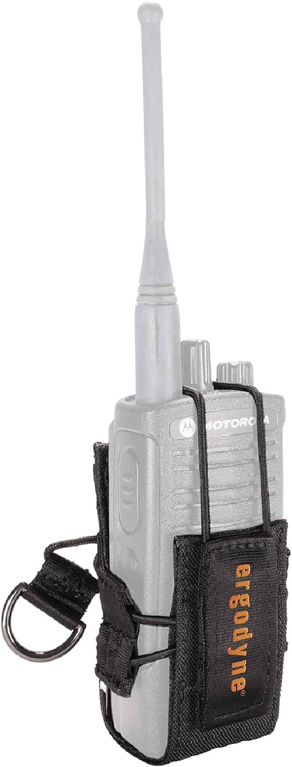 Ergodyne Squids 3772 Radio Holster Trap, Large, Black