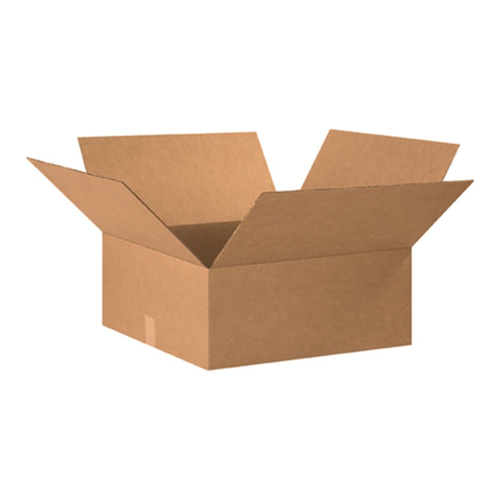 AVIDITI 20x20x8 Flat Corrugated Boxes, Flat, 20L x 20W x 8H, Pack of 15 | Shipping, Packaging, Moving