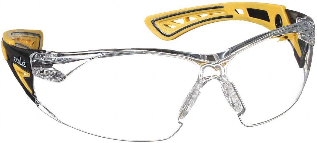 BOLLE Rush+ Small Safety Glasses with PLATINUM Anti-Scratch/Anti-Fog Coating