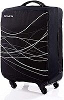 Samsonite Foldable Luggage Cover, 7 7/8inH x 7 1/8inW x 1 9/16inD, Black