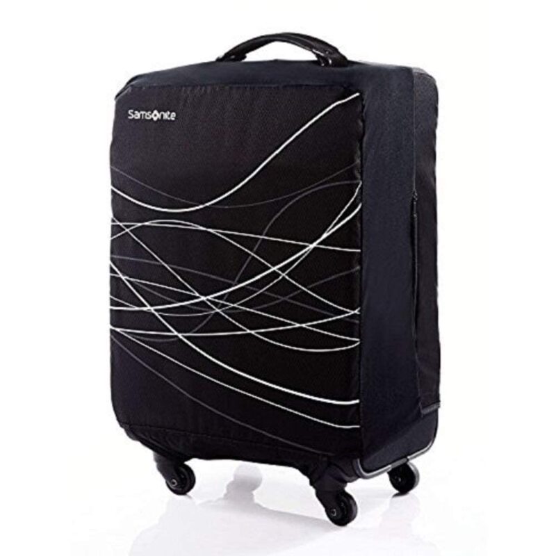 Samsonite Foldable Luggage Cover, 7 7/8inH x 7 1/8inW x 1 9/16inD, Black
