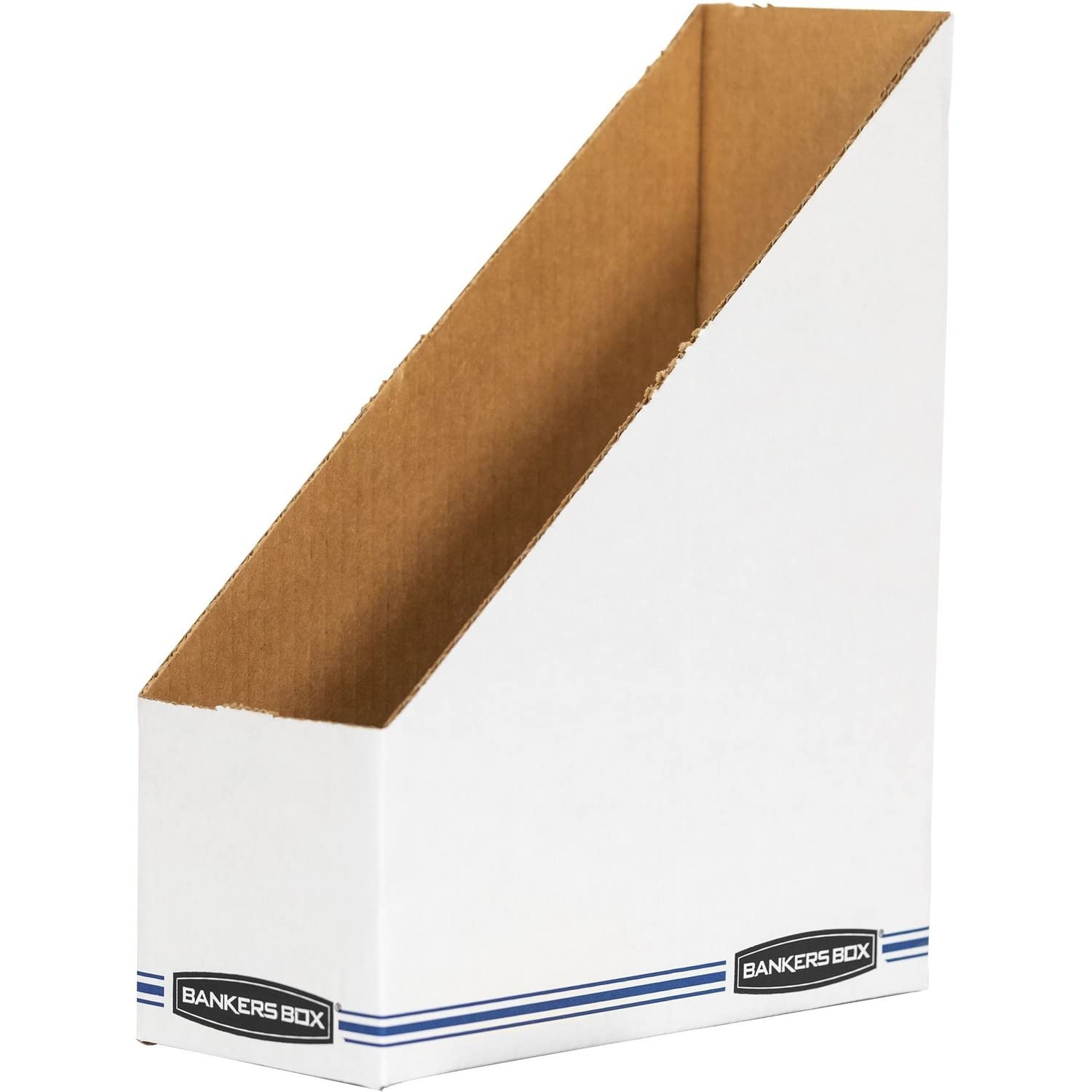 Bankers Box 60% Recycled Low-Cost Fiberboard Magazine File, 11 3/4inH x 4inW x 9 1/4inD