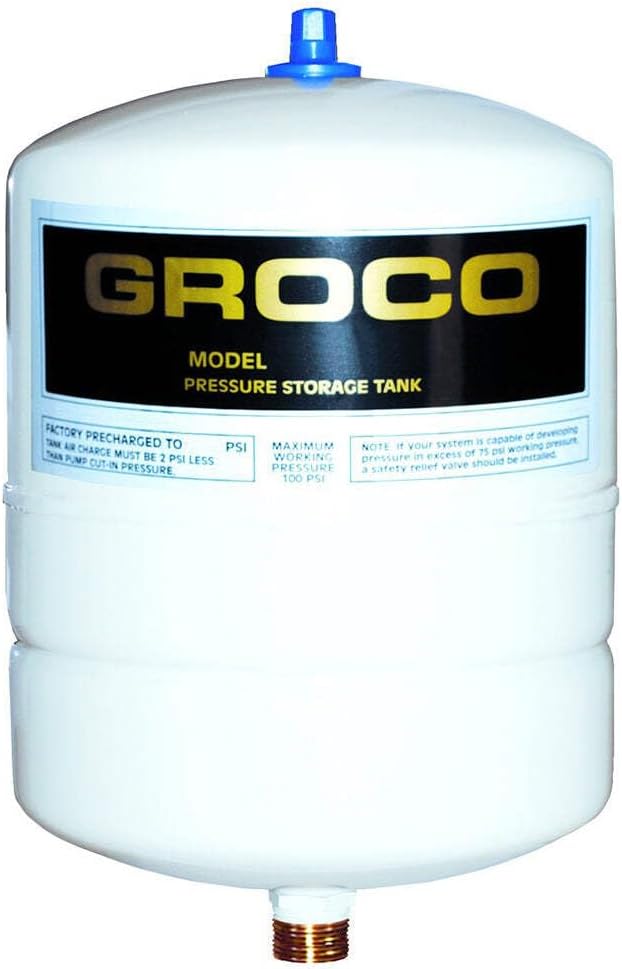 GROCO Pressure Storage Tank - 1.4 Gallon Drawdown