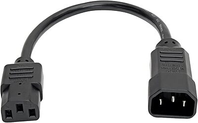 Tripp Lite Standard Computer Power Extension Cord (IEC-320-C14 to IEC-320-C13) 18 AWG 10A
