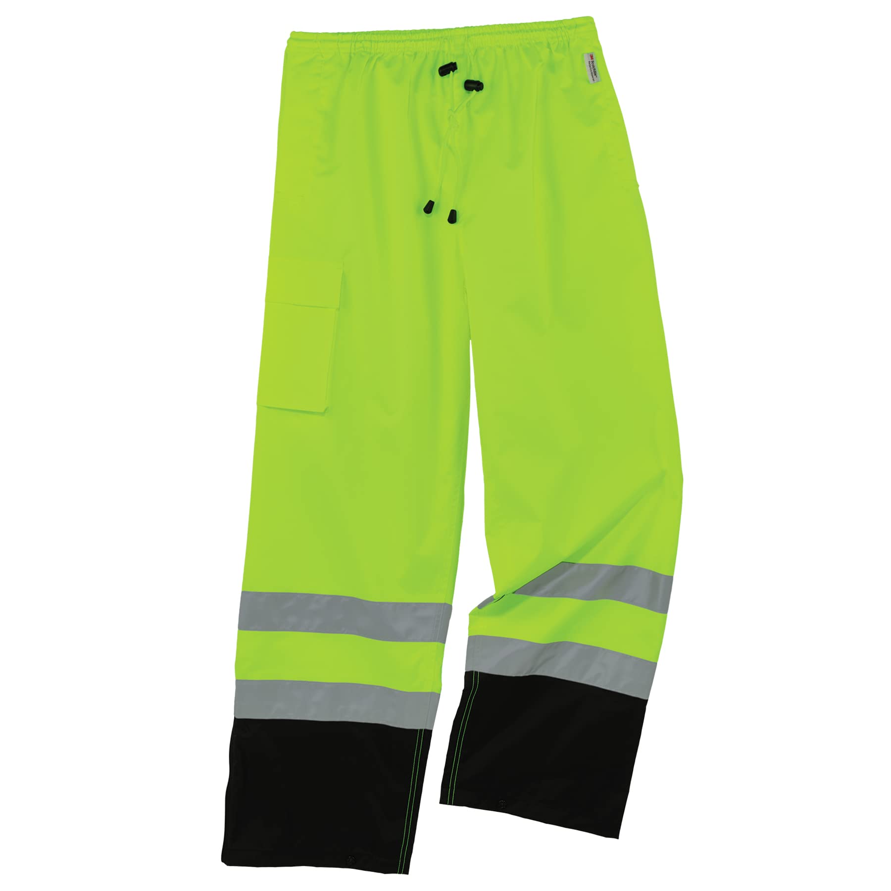 ERGODYNE GloWear 8915BK Class E Hi-Vis Rain Pants