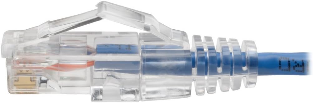 Eaton Tripp Lite Cat6 Gigabit Snagless Molded Slim UTP Patch Cable RJ45 M/M Blue 6in 6' (N201-S6N-BL)