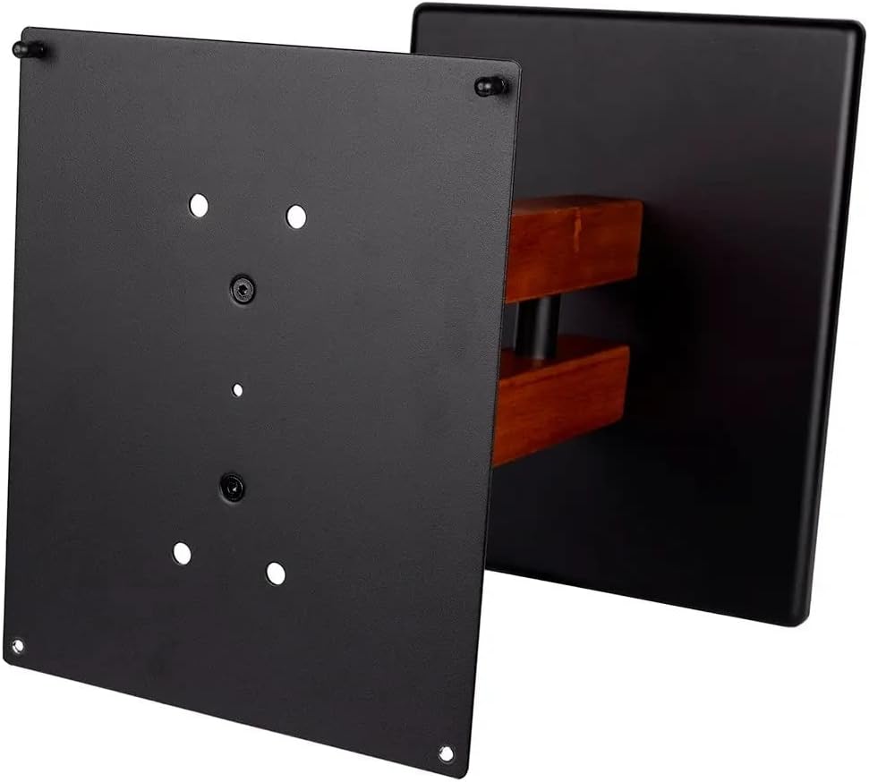 Monolith 18in Cherry Wood Speaker Stand with Adjustable Top Plate, Cherry (Each) Hold Speakers Weighing Up to 75 Pounds