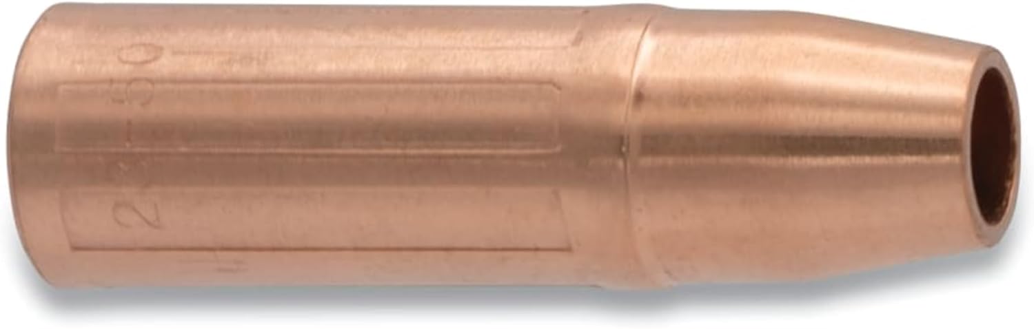 Best Welds MIG Gun Nozzle, 1/8 in Recess, 1/2 in Bore, Tweco® Style 23, Self-Insulated, Copper 2/PK