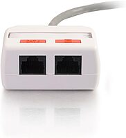 C2G RJ45 Network Combiner Kit - Audio Line In - White