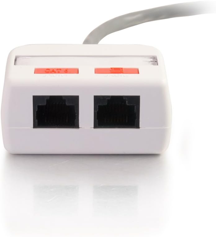 C2G RJ45 Network Combiner Kit - Audio Line In - White