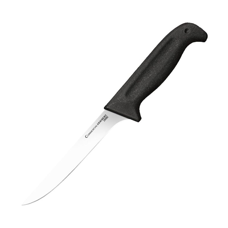 Cold Steel Commercial Series 6" Stiff German 4116 Stainless Steel Fixed Blade Narrow Straight Back Game & Fish Processing