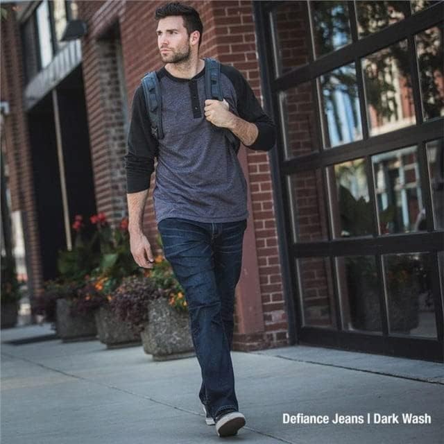 VERTX Defiance Men's Tactical Jeans, Relaxed Fit Stretch, 11 Pockets