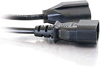C2G Power Extension Cord, 18 AWG Monitor Power Cable