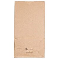 JAM PAPER 100% Recycled Kraft Snack/Lunch Bags - 25/Pack