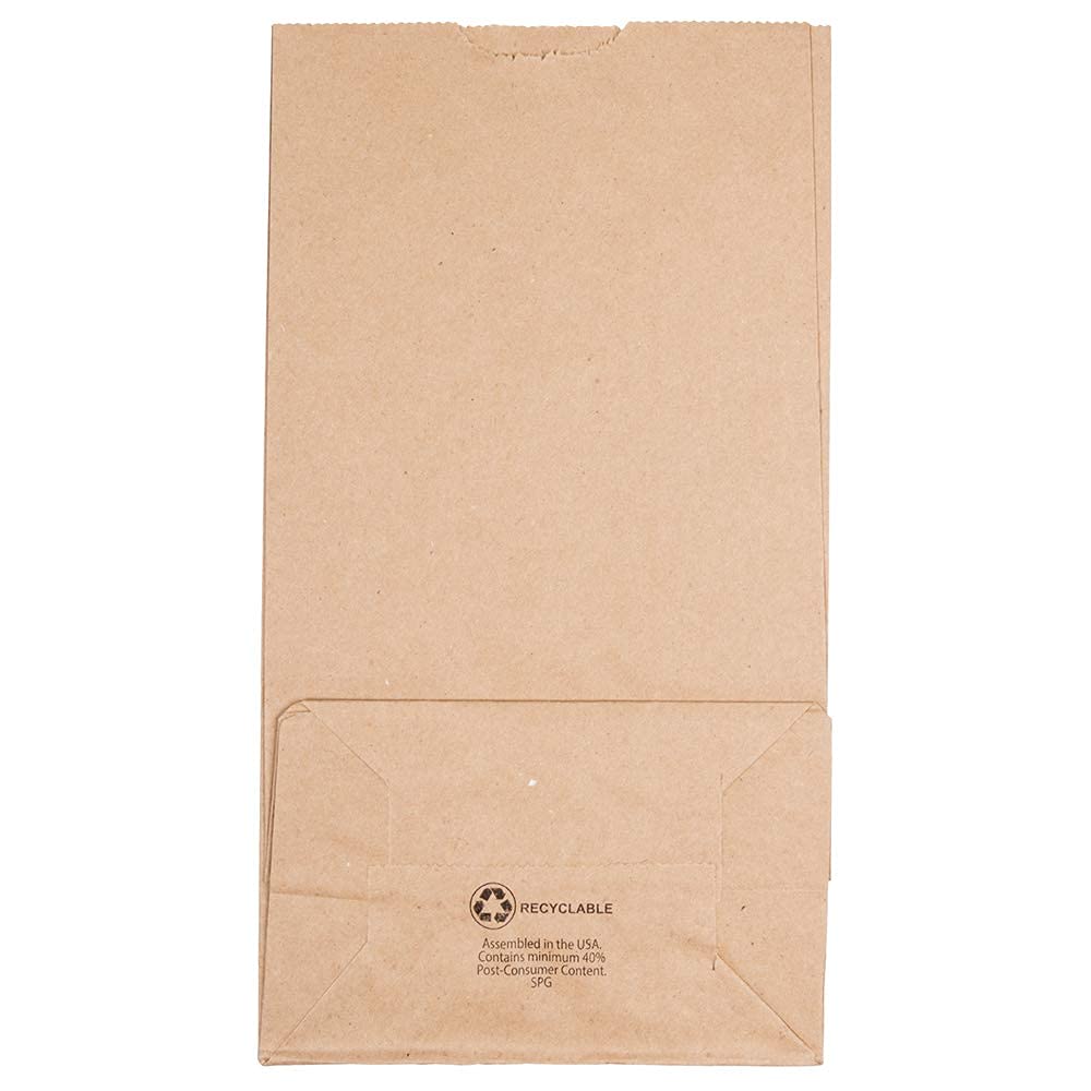 JAM PAPER 100% Recycled Kraft Snack/Lunch Bags - 25/Pack