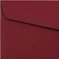 JAM PAPER Premium Dark Red Invitation Envelopes