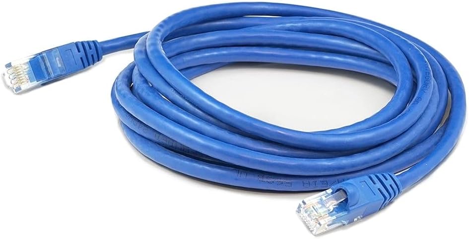 AddOn 15ft RJ-45 (Male) to RJ-45 (Male) Straight Blue Cat6 UTP PVC Copper Patch Cable