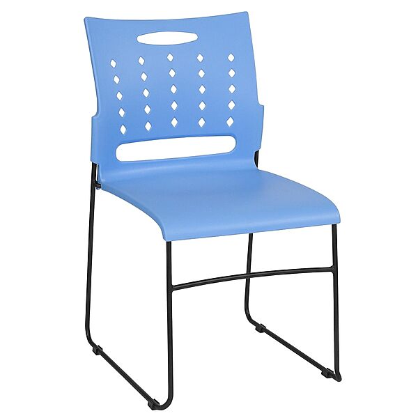 Flash Furniture HERCULES Series 881 lb. Capacity Sled Base Stack Chair with Air-Vent Back
