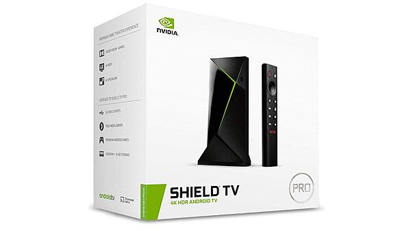 NVIDIA SHIELD Android TV Pro Streaming Media Player; 4K HDR movies, live sports, Dolby Vision-Atmos, AI-enhanced upscaling, GeForce NOW cloud gaming, Google Assistant Built-In, Works with Alexa