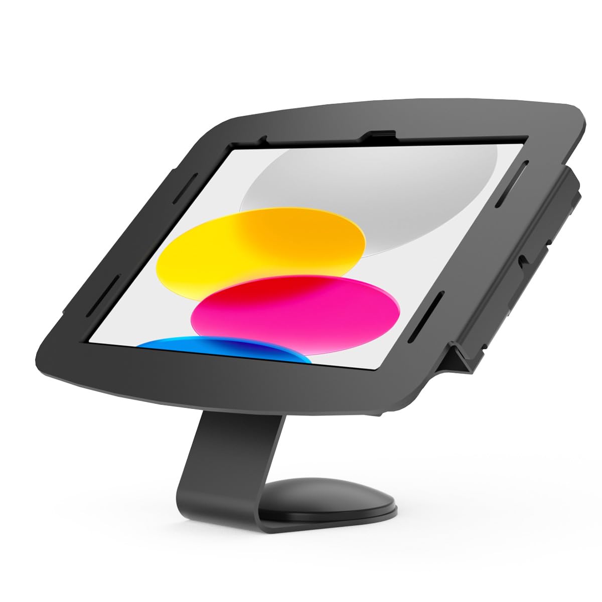 Compulocks iPad 10th-11th (A16) Gen Space Enclosure with Core Counter Stand or Wall Mount - Black | Secure iPad Kiosk