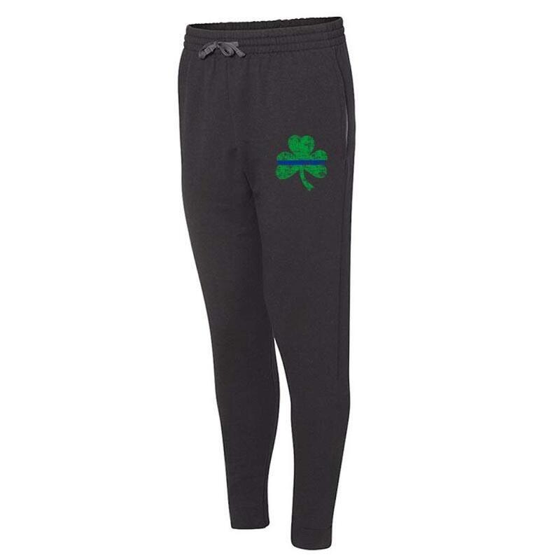 THIN BLUE LINE USA St. Patrick's Day Shamrock Jogger Pants