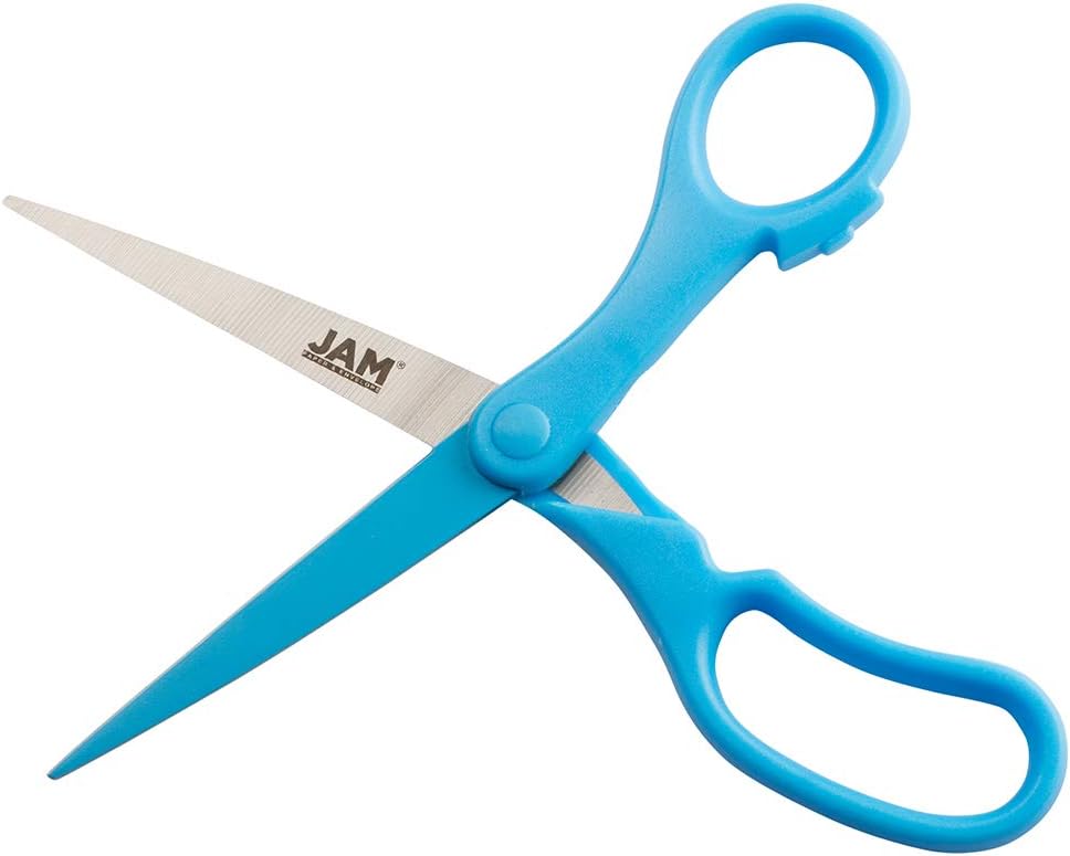 JAM PAPER Precision Scissors - 8 Inch Stainless Steel Blades