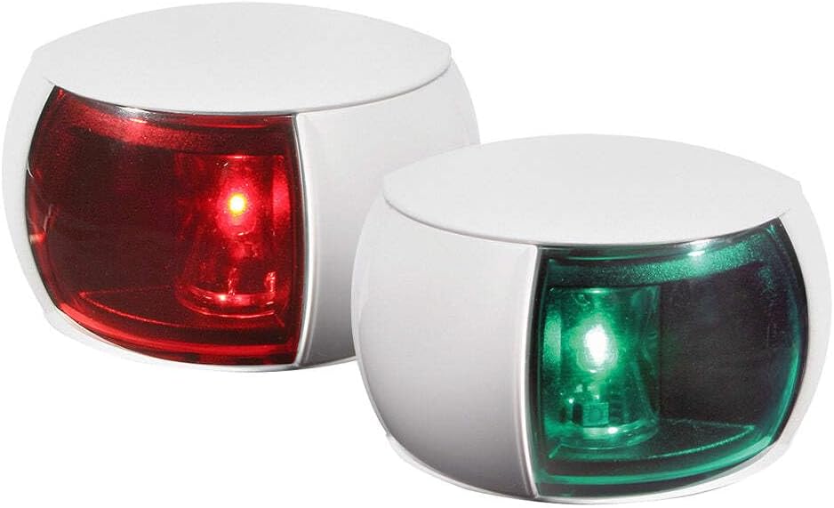 Hella Marine NaviLED Port & Starboard Pair - 2nm - Colored Lens/White Housing
