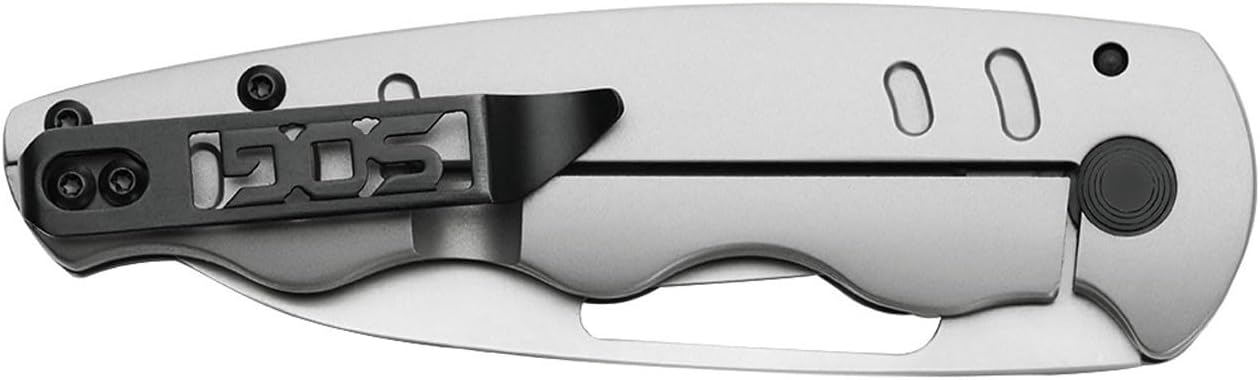 SOG Escape FL Professional Entry-Level Pocket Folding Knife | All-Metal Construction, Frame-Lock, Reversible Pocket Clip