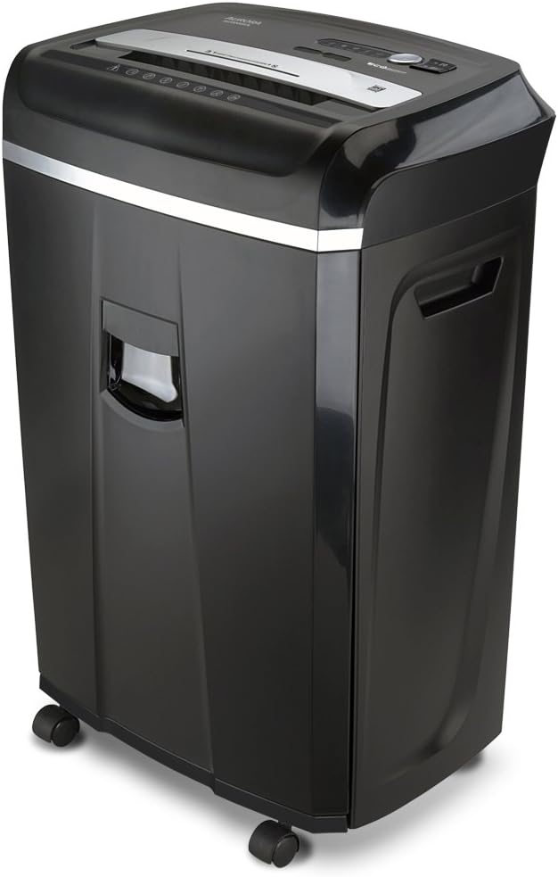 Aurora Anti-Jam 20-Sheet Crosscut CD/Paper and Credit Card Shredder, 7-Gallon pullout Basket