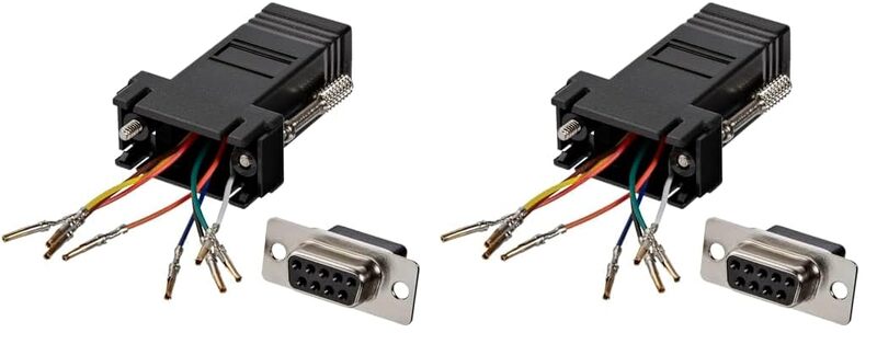 StarTech.com DB9 to RJ45 Modular Adapter - F/F - Serial Adapter - DB-9 (F) to RJ-45 (F) - GC98FF