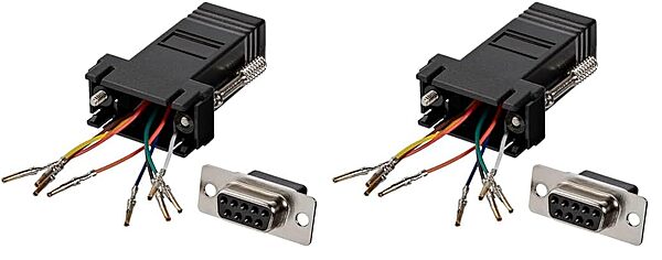 StarTech.com DB9 to RJ45 Modular Adapter - F/F - Serial Adapter - DB-9 (F) to RJ-45 (F) - GC98FF