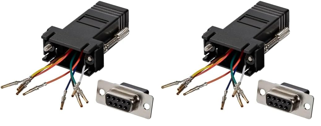 StarTech.com DB9 to RJ45 Modular Adapter - F/F - Serial Adapter - DB-9 (F) to RJ-45 (F) - GC98FF