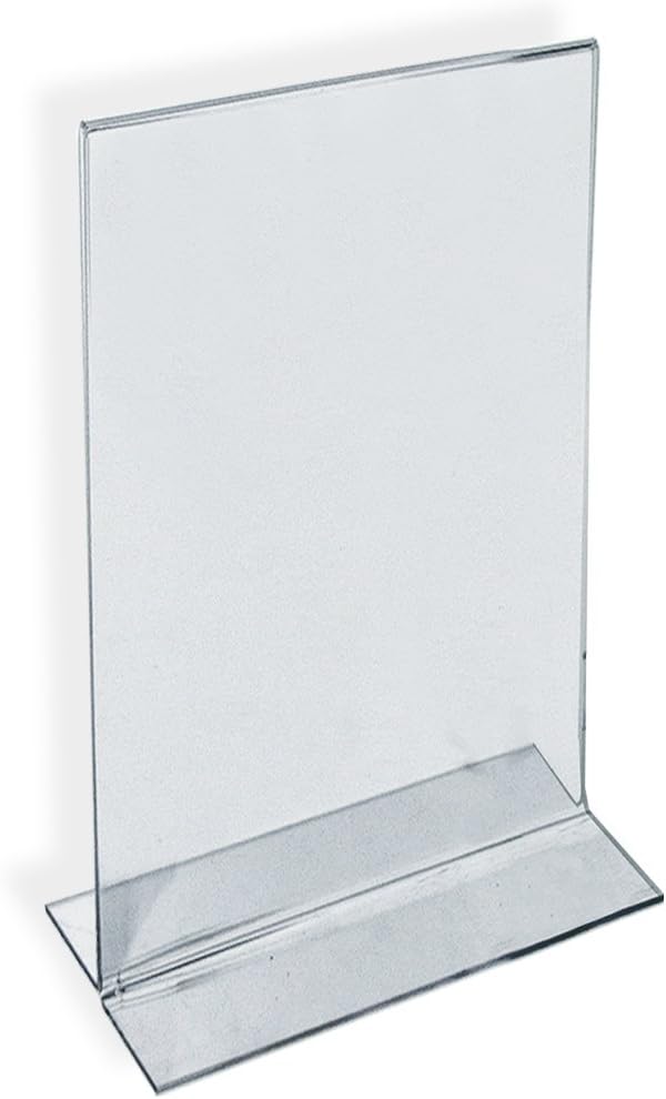 Azar Displays Double-Foot 2-Sided Acrylic Sign Holders