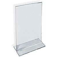 Azar Displays Double-Foot 2-Sided Acrylic Sign Holders