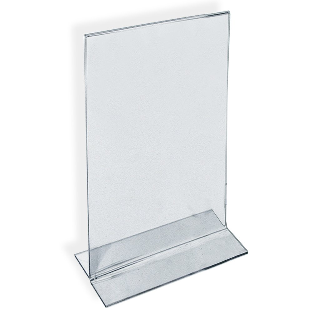 Azar Displays Double-Foot 2-Sided Acrylic Sign Holders