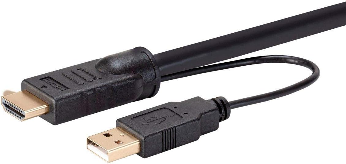 Monoprice - 136645 HDMI USB Combo Cable - 10 Feet, 4K@60Hz, High Dynamic Range (HDR) for KVM Switches - Switch Series Black
