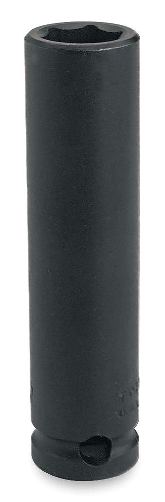 Impact Socket: 1/2" Drive, 11/16" Socket, Hex Drive