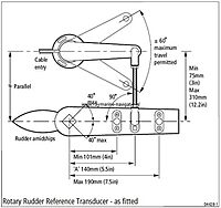 Raymarine Rotary Rudder Reference Transducer